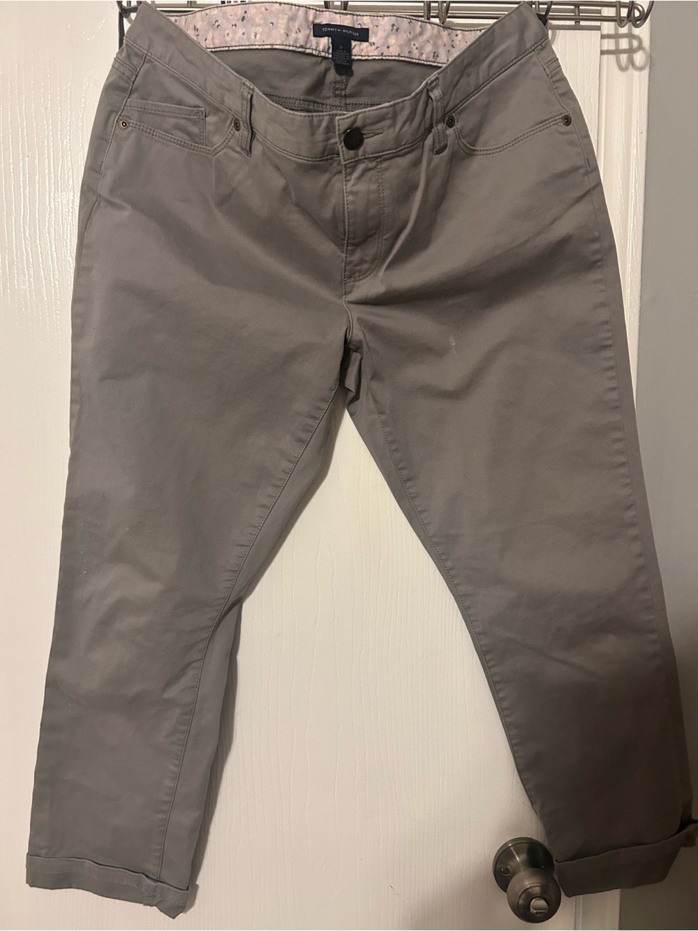 Tommy Hilfiger Tan Chino Crop Pants